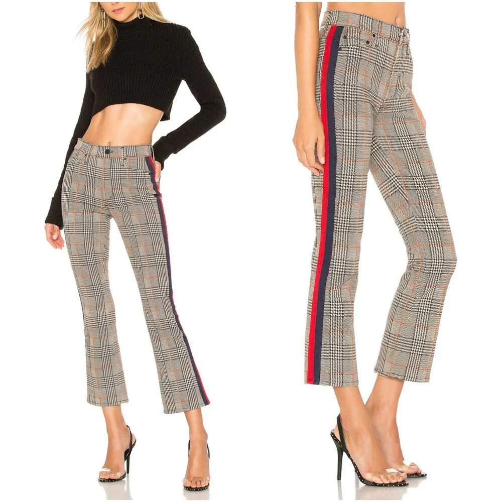 NWT‎ MOTHER The Insider Ankle Plaid - As Seen On Jamie Chung